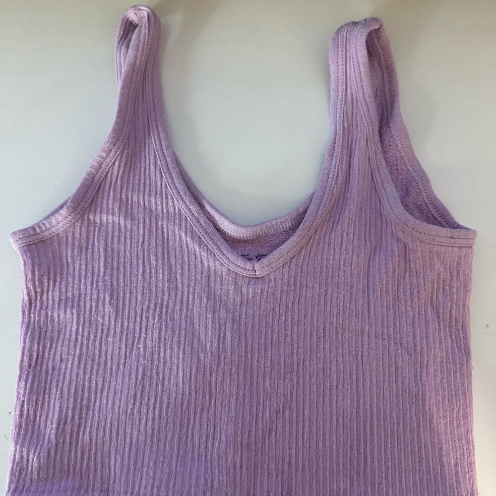 Urban Outfitters Lilac Ribbed Tank Top